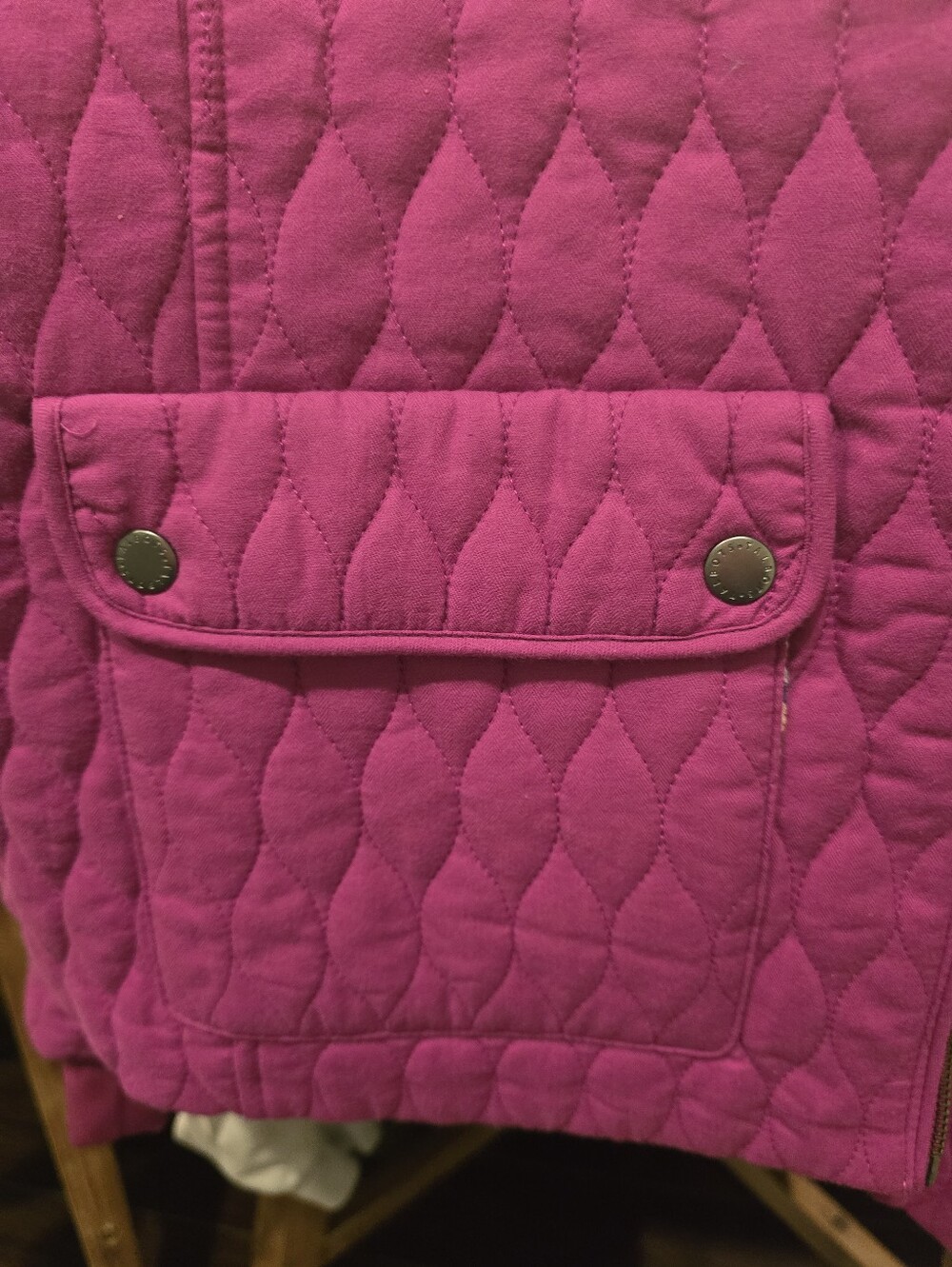 Talbots Quilted Pink Bomber Jacket XLP - Picture 6 of 7